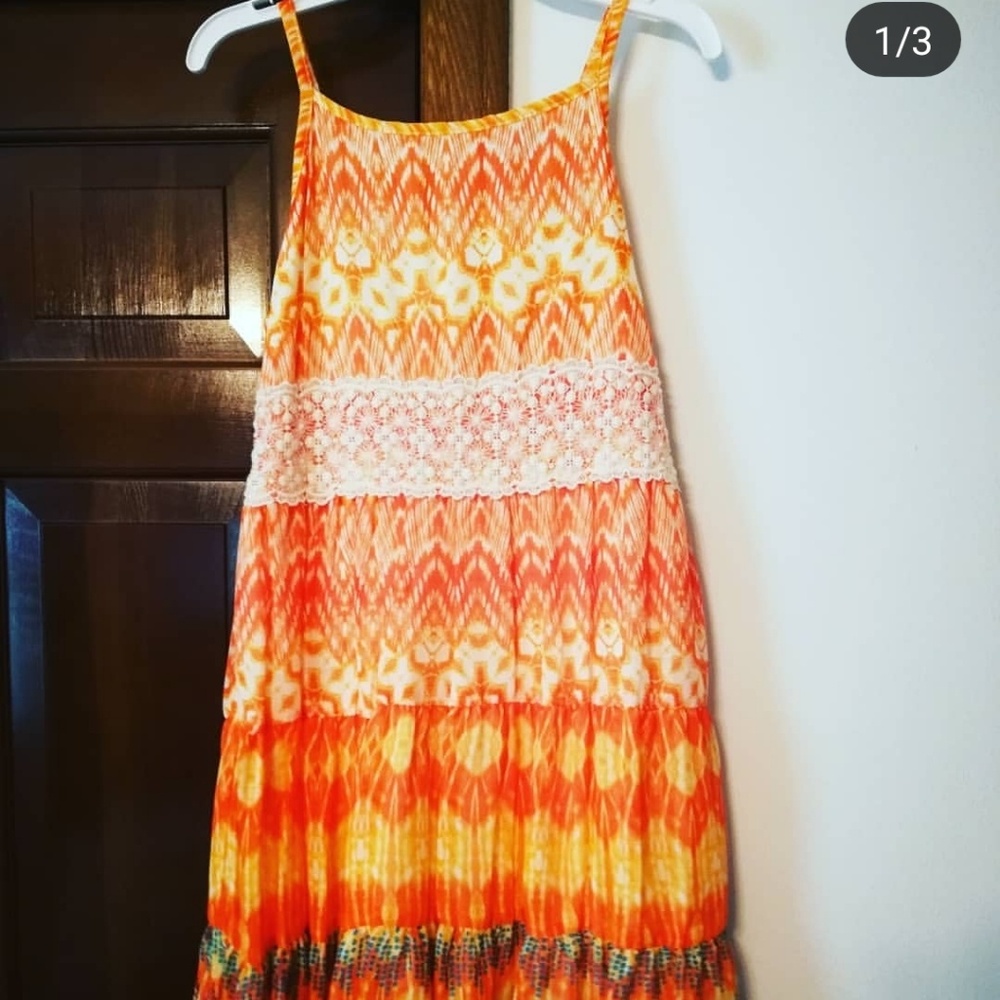 Firey orange dress